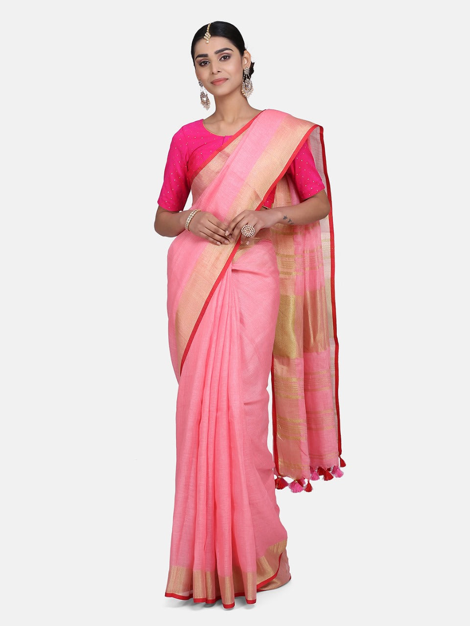 Pink Cotton Saree?