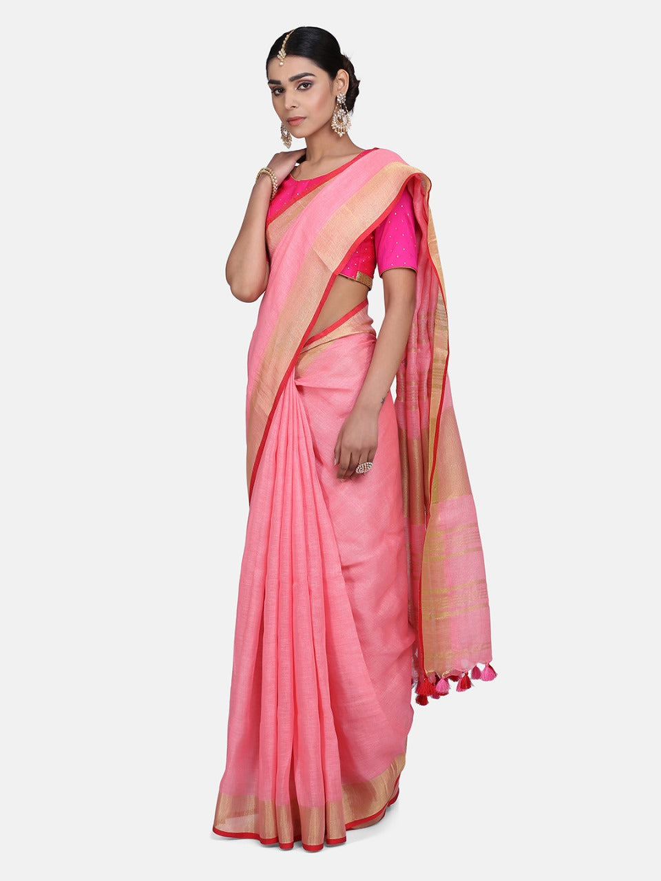 Pink Cotton Saree?