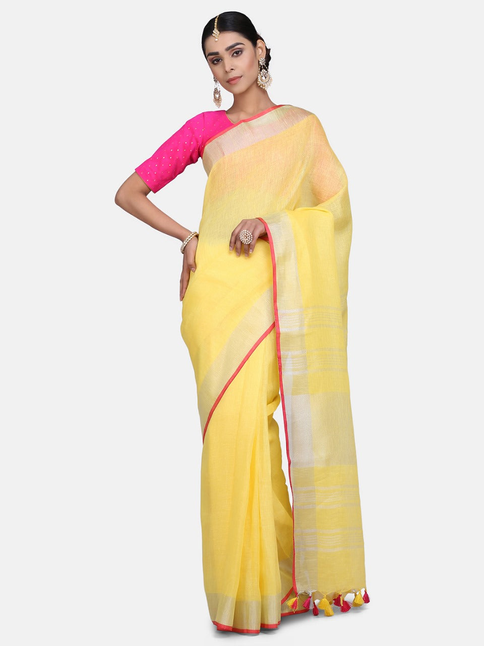 Yellow Cotton Saree?