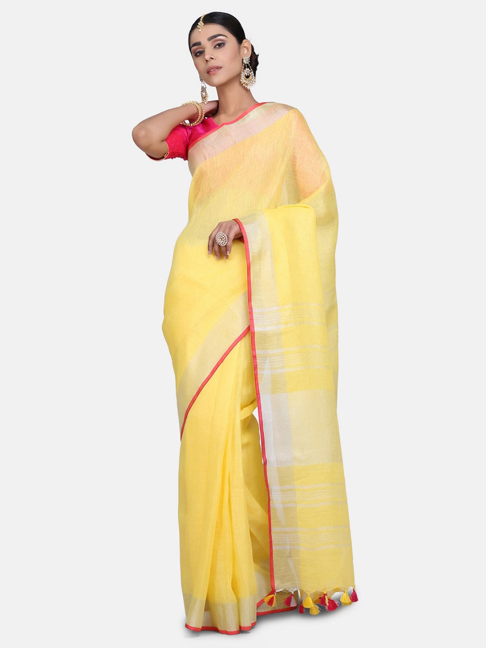 Yellow Cotton Saree?