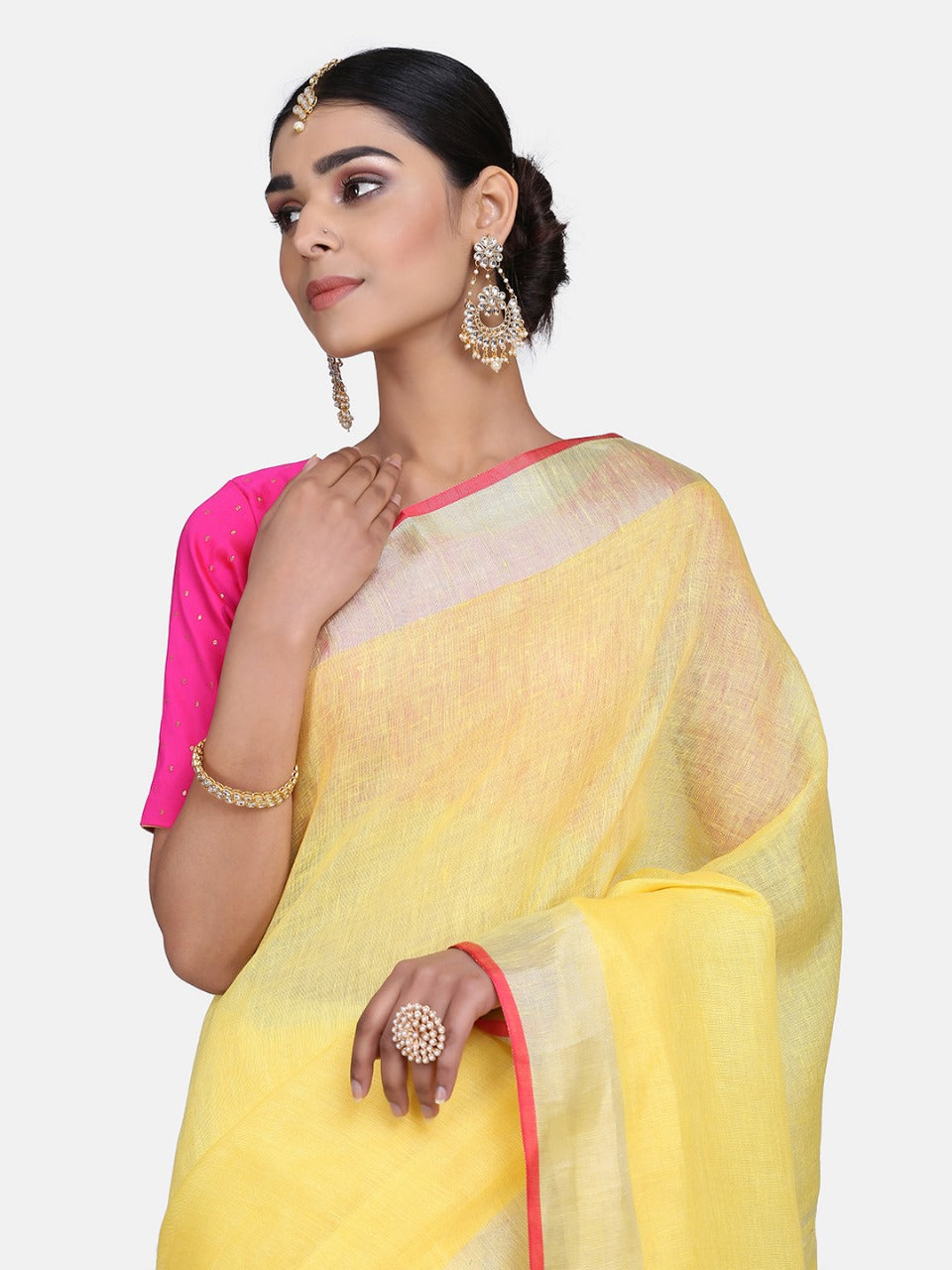 Yellow Cotton Saree?