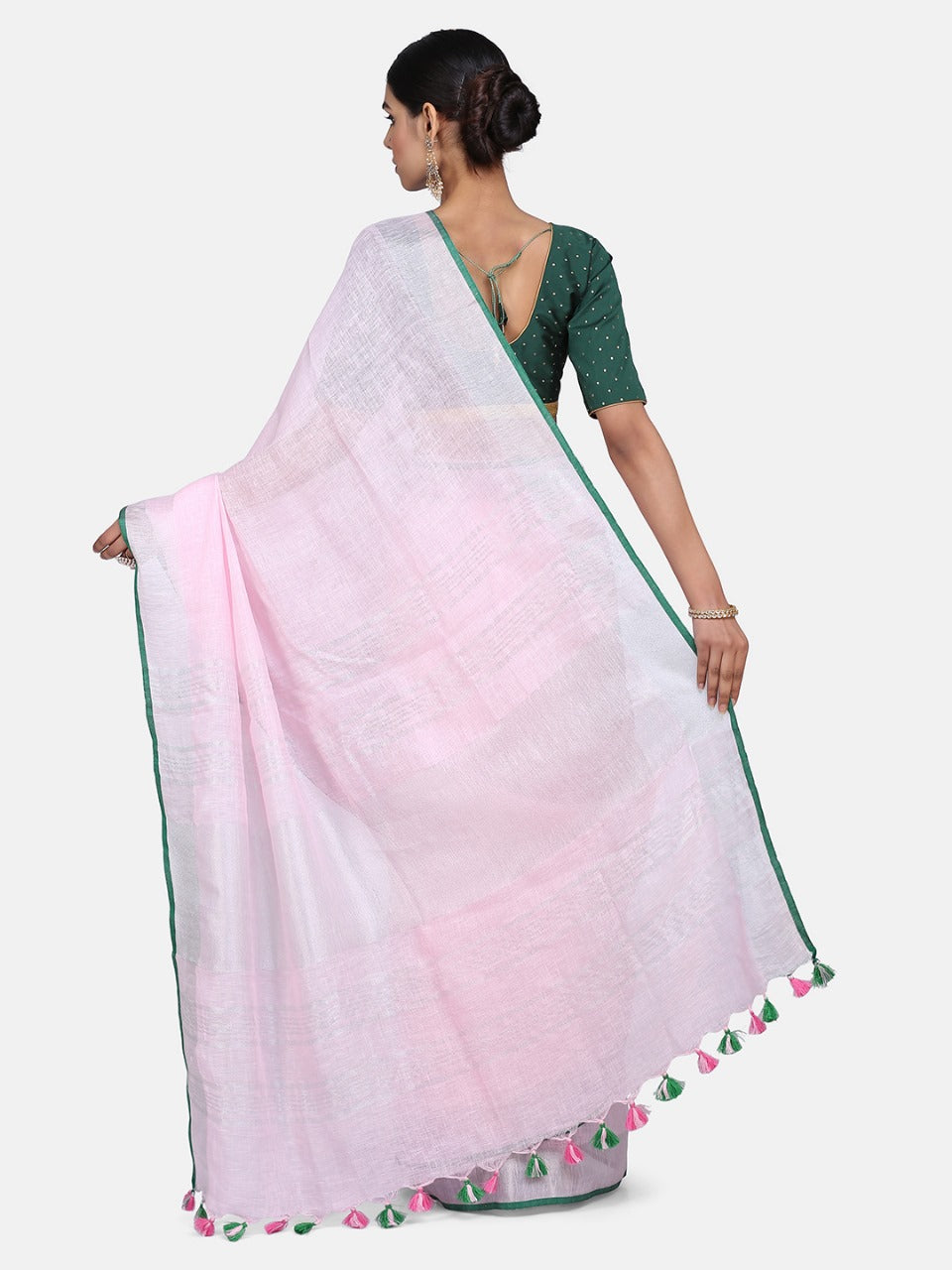 Light Pink Cotton Saree