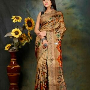 ELEVATE YOUR WARDROBE WITH THIS PREMIUM QUALITY LINEN SAREE